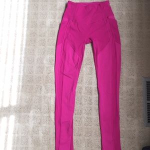 PINK LULULEMON ALL THE RIGHT PLACES SIZE 4